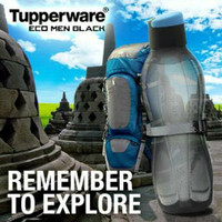 Jual tupperware eco men black botol bottle tempat air minum bagus dan murah Murah