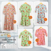 Jual Gamis Katun Ori Jepang / Gamis Motif / Gamis Busui / Gamis Anak 003 Murah