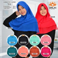 Jual Hijab Siffon / Khimar / Jilbab / Khimar Pet 3 Layer Murah