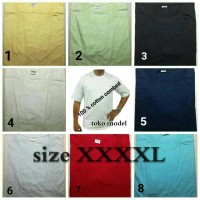 Jual kaos big size polos size 4xl / xxxxl murah Murah