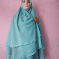 Jual khimar ceruty two layer Limited Murah