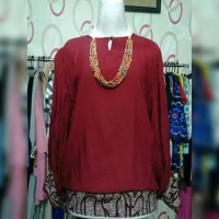 Jual Top Batwing Kombi Batik Murah