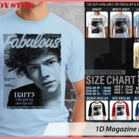 Jual 1D Magazine Harry - BAJU KAOS DISTRO PRIA WANITA ANAK OCEAN SEVEN Murah