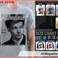 Jual 1D Magazine Louis - BAJU KAOS DISTRO PRIA WANITA ANAK OCEAN SEVEN Murah