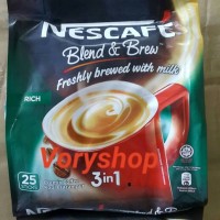 Jual Nescafe Blend & Brew 25 sticks Murah