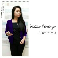 Jual BLAZER BAHAN PAPARAGON (UNGU GELAP) Murah