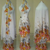 Jual mukena bali standar motif bunga jepun mukena batik Murah