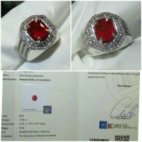 Jual Batu Blood Red Ruby No Heat 2.96 crt Murah