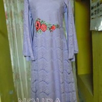 Jual Gamis Brukat Ungu Murah