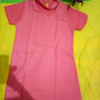 Jual set 3 dress midi orange dan blouse putih batwing Murah