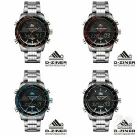 Jual DZINER 8169 - Jam Tangan Pria Original ( Edifice Swiss Army Digitec AC Murah