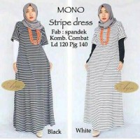 Jual HV2925 Baju murah mono stripe dress KODE BIS2979 Murah