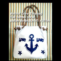Jual HV7450 Totebag White AnchorJangkar Cinta Bolak Balik KODE BIS7504 Murah