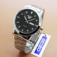 Jual HV3065 Jam Tangan Seiko 5 5971G Male Silver Black KODE BIS3119 Murah