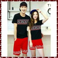 Jual HV1790 Couple Setelan XMas Red KODE BIS1844 Murah