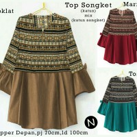 Jual HV1278 58282 top songket KODE BIS1332 Murah