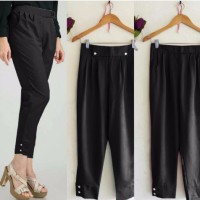 Jual HV9074 Pants Beti Black SW celana wanita wolly crepe KODE BIS9128 Murah