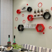 Jual KP3381 Floating Hexagon Shelves Rak Dinding Hexagon KODE TYR3437 Murah