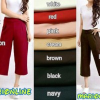 Jual celana kulot midi 7/8 soft scuba cullote Limited Murah