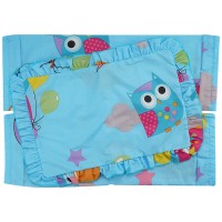 Jual AD1567 Sarung bantal dan guling owl biru SBG067 KODE Gute1433 Murah