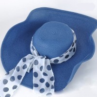 Jual OP1875 Topi Pantai Korea Import Dengan Pita Ribbon J KODE Bimb2352 Murah