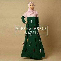 Jual KP4272 Hazel crepe ronce green Hijab 0124 KODE TYR4328 Murah