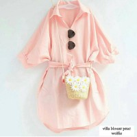 Jual OP3461 Atasan Murah Villa Blouse Peach KODE Bimb3938 Murah