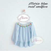 Jual OP2917 Baju Atasan Murah Wanita Marie Blue KODE Bimb3394 Murah