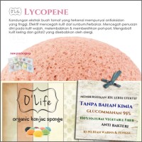 Jual Konjac Sponge Organic O'Life LYCOPENE / Pembersih Pori (KSHB07) Murah
