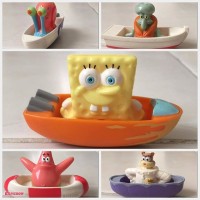Jual Figurine Spongebob and Friends di perahu ( 1 SET ) Murah