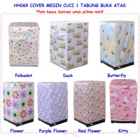 Jual HH069 Buka Atas Cover Mesin Cuci Satin Sarung Pelindung Washing Machin Murah