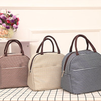Jual 164 Lunch bag cooler bag Tas bekal Garis Garis Murah