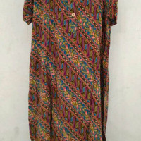 Jual daster pendek jumbo kencana ungu L3 Super / daster pendek big size Murah