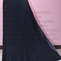 Jual NAVY ROK SKIRT REMPEL JERSEY HYGET BAWAHAN FASHION MUSLIMAH MURAH ADEM Murah