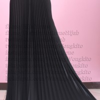 Jual BLACK ROK SKIRT REMPEL JERSEY HYGET BAWAHAN FASHION MUSLIMAH MURAH Murah