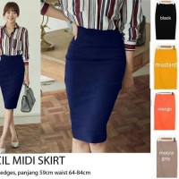 Jual Rok || Pensil Midi Skirt || Kode DB 069 Murah