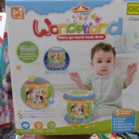 Jual Mainan Bayi Wonderland Merry Go Round Music Drum Besar Murah