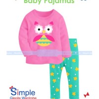 Jual TERMURAH Piyama anak Simple GW6 F owl Murah