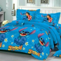 Jual Sprei katun jepang 120x200 stitch frozen spongebob pooh doraemon Murah