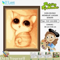 Jual Painting By Number (DLE-116-3040)/Lukisan/kanvas/kuas/cat air/frame Murah