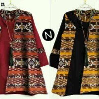 Jual HV1289 Long top songket KODE BIS1343 Murah