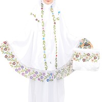 Jual OP3349 Inficlo SLS 652 Mukena Bunga WanitaPutih KODE Bimb3826 Murah