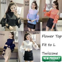 Jual Blouse Wanita Flower Top Murah