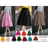 Jual ROK WANITA/ FLARE MIDI SKIRT-SH Murah