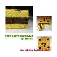 Jual Roti Cake Kue Lapis Surabaya Super Wangi Butter Premium Ukr 20x20x6Cm Murah