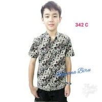 Jual 342 C kemeja batik anak 5 - 9 thn Murah