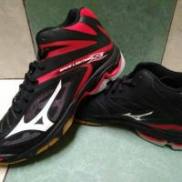 Jual MIZUNO WAVE LIGHTNING Z3 MID BLACK-WHITE-CHINESE RED Murah