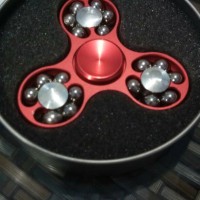 Jual 49 - fidget spinner Red bola besi kelereng murah bagus keren impor Murah