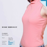 Jual BASIC BODYSUIT tanktop turtleneck blouse atasan wanita murah Murah