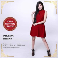 Jual PIGEON DRESS turtleneck baju pesta terusan wanita murah Murah